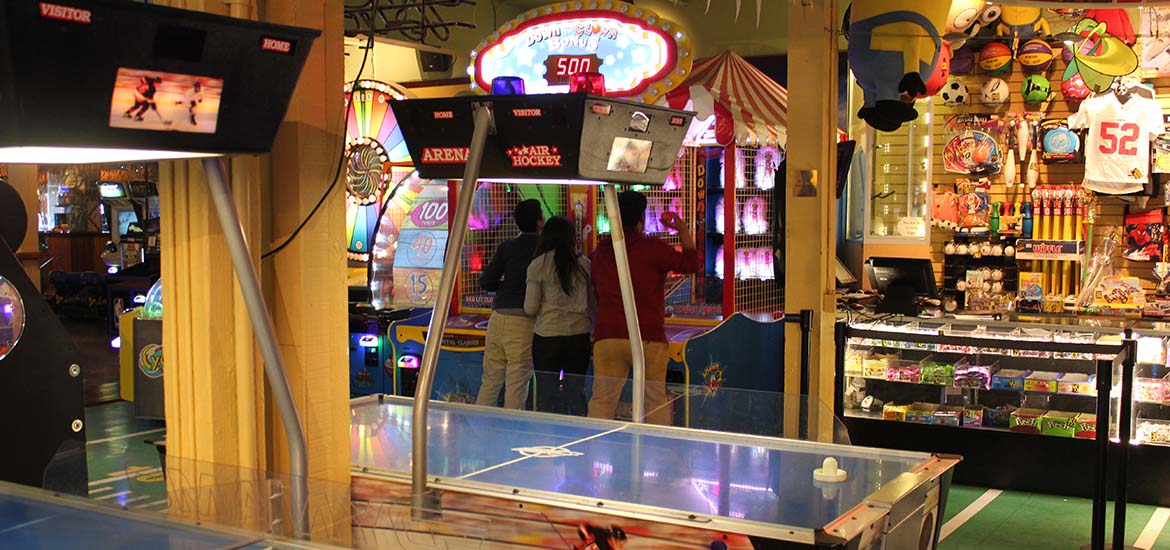Inside the Arcade at Player's Sports Grill & Arcade