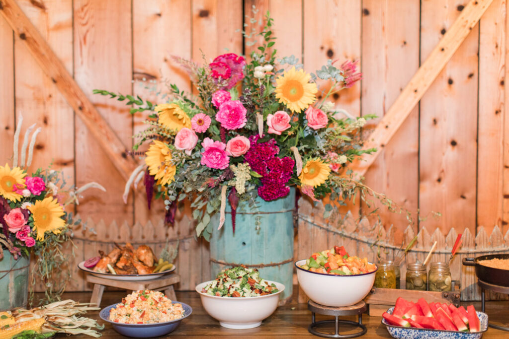 Catering Spread from Cartewheels Catering